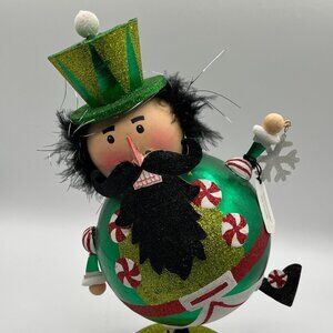 Vintage Pier One Pier 1 Metal Glitter Nutcracker Christmas Dancing Man